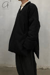 SAMUEL GUI YANG Black Benolac Top AW21CO04-1